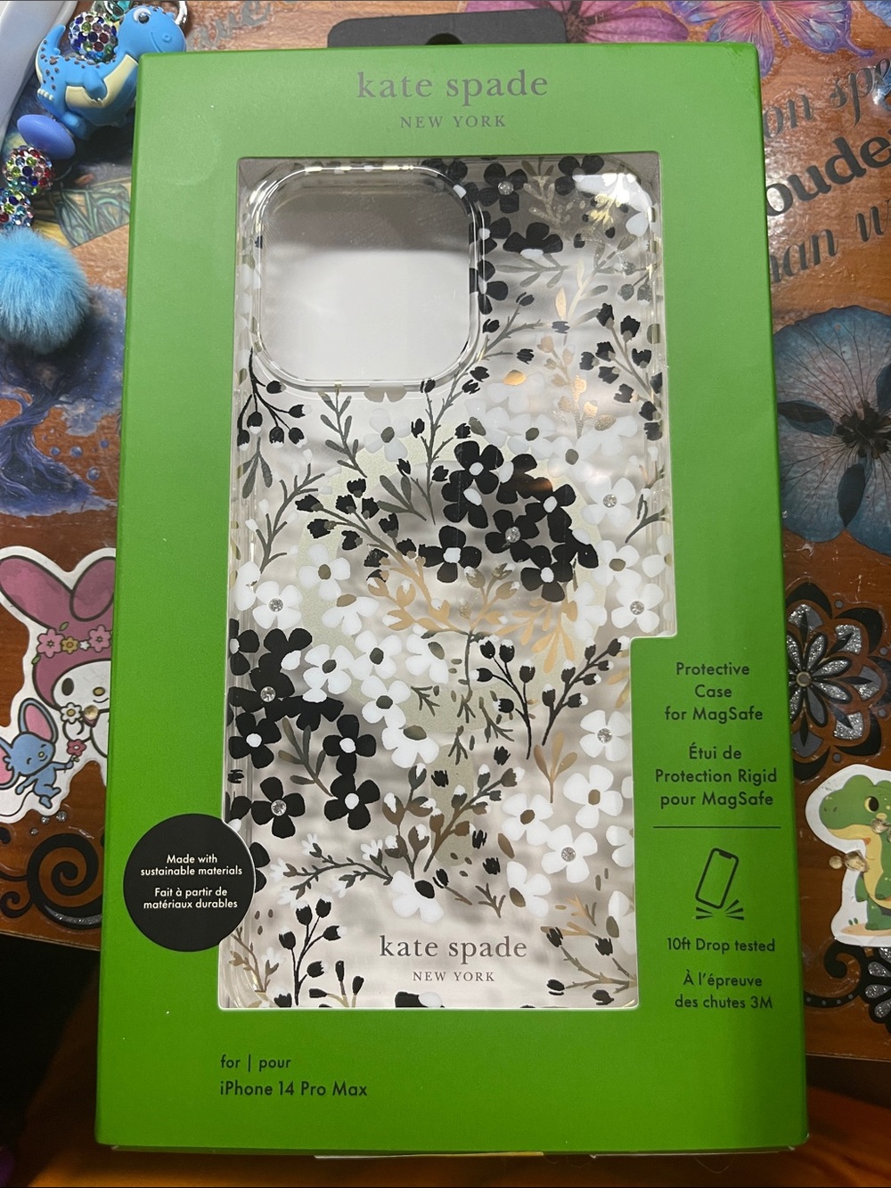 kate spade New York Clear Floral MagSafe Case –  iPhone 14 Pro Max